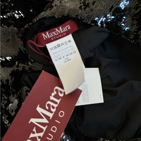 MaxMara Arlem Dress in Black Sequins - Picture 6 of 12